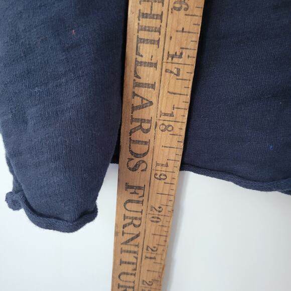 Spirit Jersey Cropped Sz M Black Oversized Stretchy - Picture 4 of 5